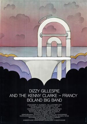 MUO-021758: DIZZY GILLESPIE AND THE KENNY CLARKE-FRANCY BOLAND BIG BAND: plakat