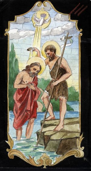 MUO-031567/01: Krštenje Isusovo: skica za vitraj