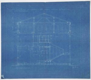 MUO-044402/12: Paviljon Kraljevine SHS za EXPO u Parizu 1925.: arhitektonski nacrt