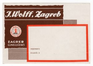 MUO-008309/24: I. Wolff: etiketa