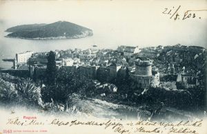 MUO-008745/924: Dubrovnik - Pogled sa Srđa prema Minčeti: razglednica
