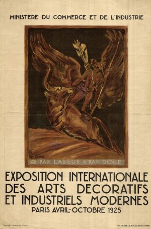 MUO-020626/02: PARIS 1925 EXPOSITION INTERNATIONALE: plakat