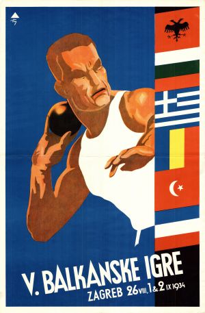 MUO-023341/03: V. balkanske igre: probni otisak plakata
