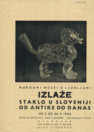 MUO-011044/03: staklo u sloveniji od antike do danas: plakat