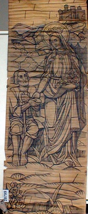 MUO-028799: sv.Elizabeta: nacrt za vitraj