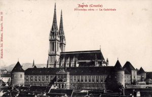 MUO-038559: Zagreb - Katedrala i Nadbiskupski dvor: razglednica