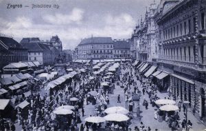 MUO-037159: Zagreb - Jelačićev trg: razglednica