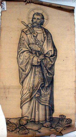 MUO-028735: Sv. Josip: nacrt za vitraj
