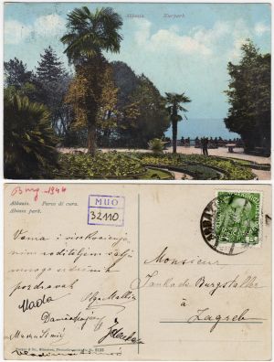 MUO-032110: Opatija - Park sanatorija: razglednica
