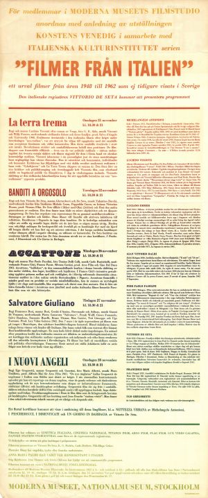 MUO-023188: 'FILMER FRAN ITALIEN: plakat