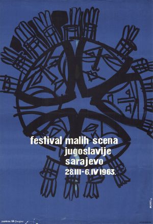 MUO-027069: Festival malih scena Jugoslavije, Sarajevo 1963: plakat