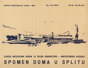 MUO-027377: Izložba natječajnih radova za idejno urbanističko-arhitektonsko rješenje spomen doma u Splitu: plakat