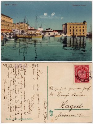 MUO-008745/959: Split - Luka: razglednica