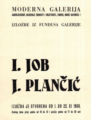 MUO-020282/01: I.Job J.Plančić: plakat