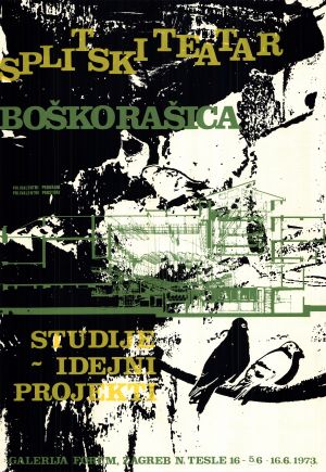 MUO-020440: Splitski teatar Boško Rašica studije idejni projekti: plakat