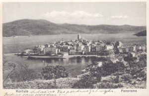 MUO-044998: Korčula. Panorama: razglednica