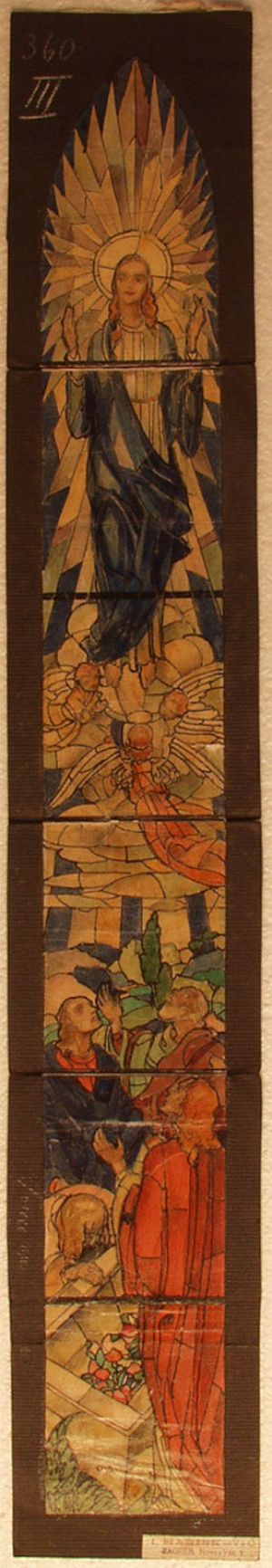 MUO-031488: Uznesenje Bogorodice: skica za vitraj