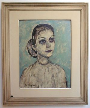 MUO-030446: Portret Ksenije Gasparini Vinski: slika