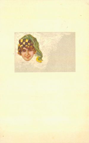 MUO-049436: Djevojka sa zelenom noćnom kapicom: razglednica