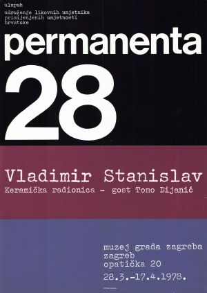 MUO-045763: Permanenta 28 - Vladimir Stanislav: plakat