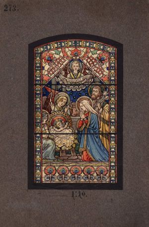 MUO-034611: Rođenje Isusa: skica za vitraj