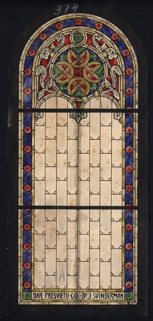 MUO-036195: crkveni prozor: skica za vitraj