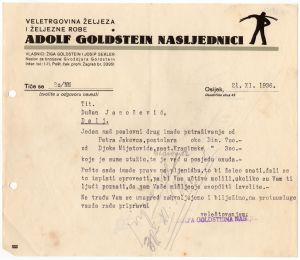 MUO-048961: Adolf Goldstein Nasljednici: memorandum