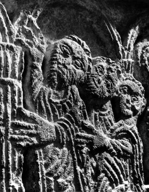 MUO-040007/04: Poklonstvo pastira : Plutej oltarne pregrade iz Sv. Nediljice u Zadru: fotografija