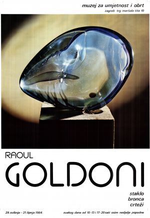 MUO-022562/03: RAOUL GOLDONI staklo bronca crteži: plakat