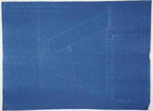 MUO-044402/50: Paviljon Kraljevine SHS za EXPO u Parizu 1925.: arhitektonski nacrt
