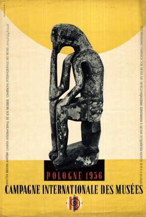 MUO-022053/05: POLOGNE 1956 CAMPAGNE INTERNATIONALE DES MUSEES: plakat