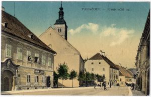 MUO-031942: Varaždin  - Franjevački trg: razglednica