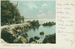 MUO-049352: Opatija - Šetalište uz plažu: razglednica