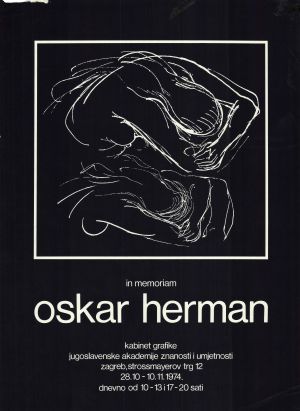 MUO-045705: In memoriam Oskar Herman: plakat
