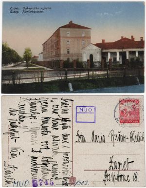 MUO-008745/1502: Osijek - Vojarna: razglednica