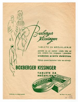 MUO-008304/71: BOXBERGEROVE KISSINGER: omotni papir