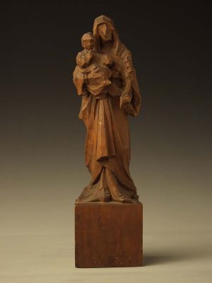 MUO-028357: SV. MARIJA S MALIM ISUSOM: statueta : figura