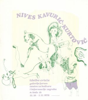 MUO-020511: Nives Kavurić-Kurtović izložba crteža: plakat