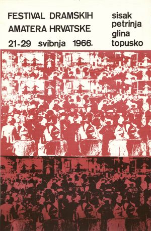 MUO-027318: Festival dramskih amatera Hrvatske 1966: plakat