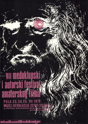 MUO-027612: VII međuklupski i autorski festival amaterskog filma, Pula 1972: plakat