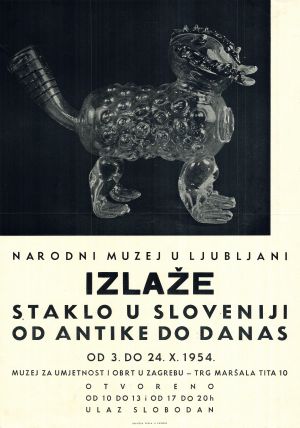 MUO-011044/01: Staklo u Sloveniji od antike do danas: plakat
