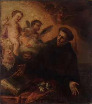 MUO-016329: Sv. Antun s malim Isusom: slika