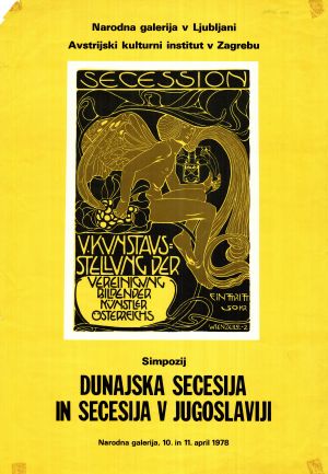 MUO-020772: Simpozij Dunajska secesija in secesija v jugoslaviji: plakat