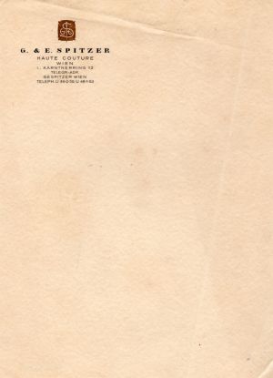 MUO-020843: G.,E. Spitzer Haute Couture: listovni papir
