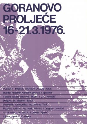 MUO-045727/01: GORANOVO PROLJEĆE 16-21.3.1976.: plakat