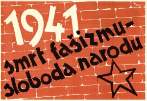 MUO-027281: 1941 smrt fašizmu sloboda narodu.: plakat