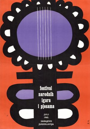 MUO-027557: Festival narodnih igara i pjesama, Sarajevo 1965: plakat