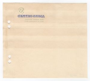 MUO-008307/62: CENTRO GUMA trgovina gumene robe: listovni papir