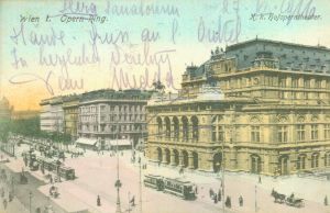 MUO-037819: Beč - Opera: razglednica