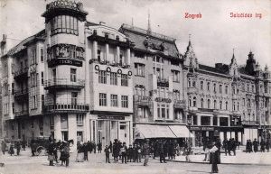MUO-037162: Zagreb - Jelačićev trg; Kuća Poppović: razglednica